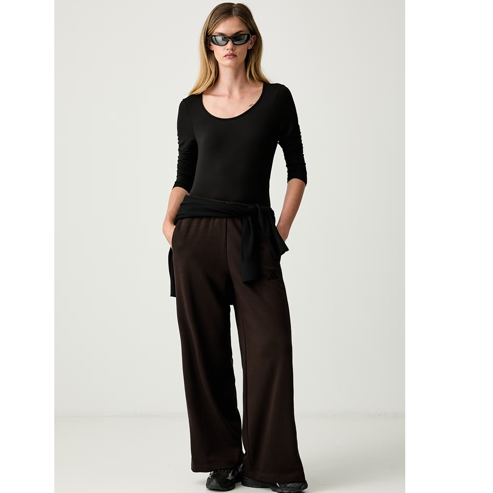 ADIDAS 3-Stripes French Terry Pants Γυναικείο Παντελόνι Φόρμας - 4