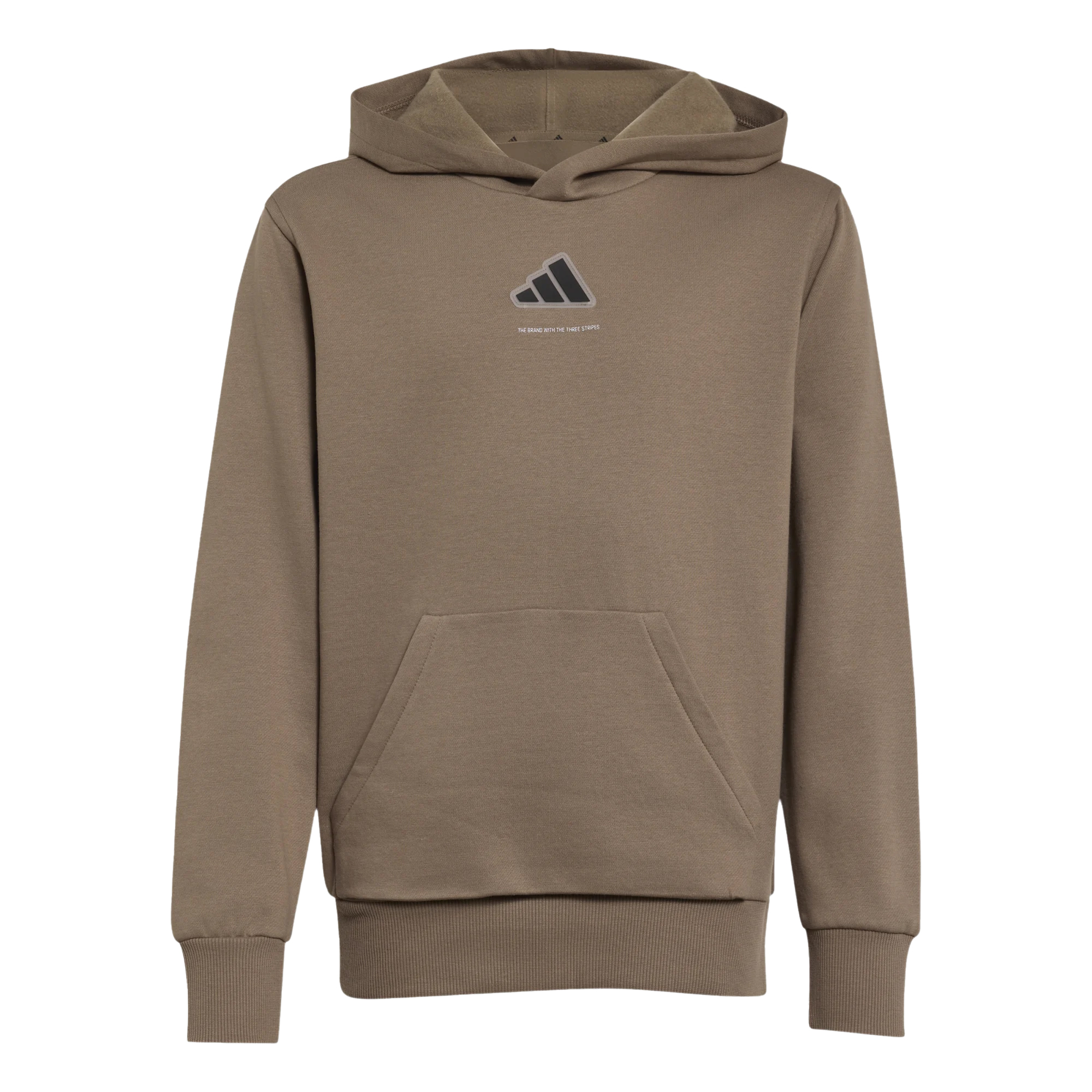 ADIDAS Fleece Hoodie Παιδικό Φούτερ - Καφέ