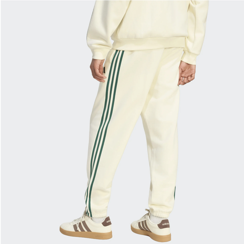 ADIDAS 3-Stripes Fleece Tapered Cuffed Pants Ανδρικό Παντελόνι Φόρμας - 2