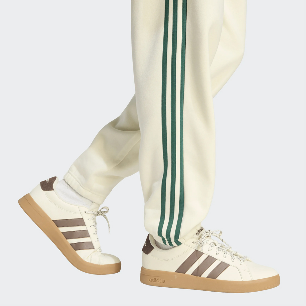 ADIDAS 3-Stripes Fleece Tapered Cuffed Pants Ανδρικό Παντελόνι Φόρμας - 4