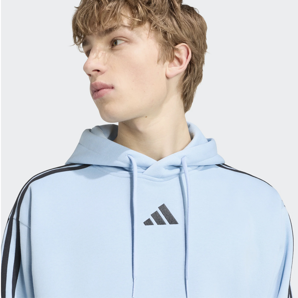 ADIDAS 3-Stripes Fleece Hoodie Ανδρικό Φούτερ με κουκούλα - 3
