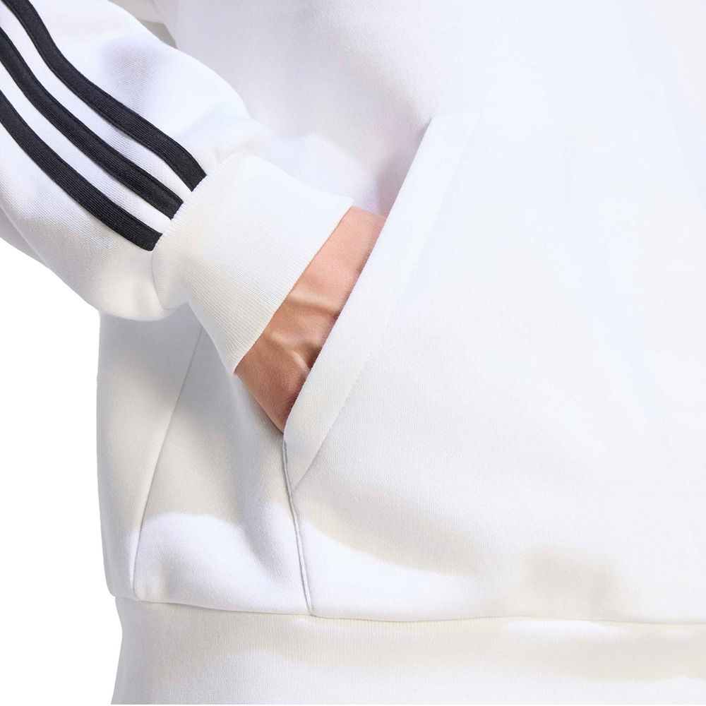 ADIDAS 3-Stripes Fleece Hoodie Ανδρικό Φούτερ με κουκούλα - 4