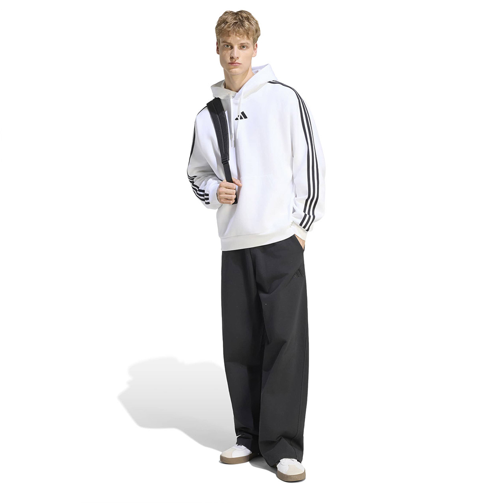 ADIDAS 3-Stripes Fleece Hoodie Ανδρικό Φούτερ με κουκούλα - 5