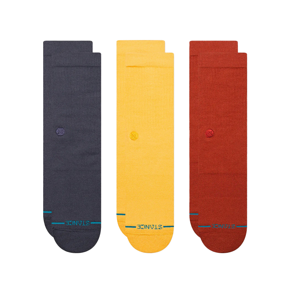 STANCE Icon 3 Pack Unisex Κάλτσες - Multi