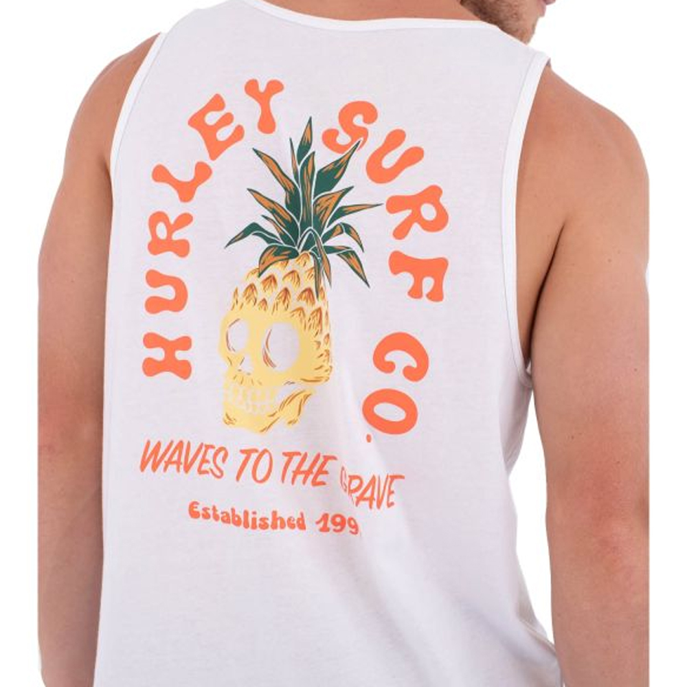 HURLEY Tank Printing Press Berjim Ανδρικό Αμάνικο T-Shirt - 4