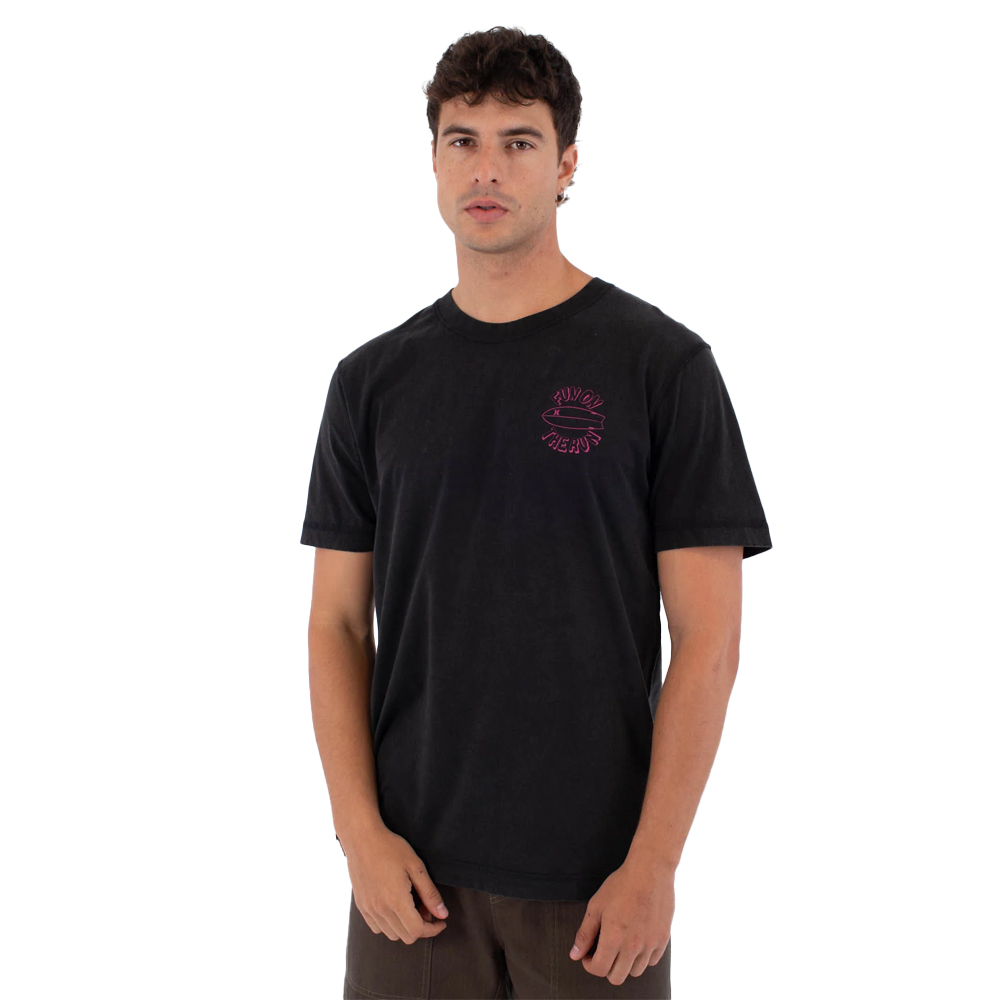 HURLEY Sider Short Sleeve Tee Ανδρικό T-Shirt - Μαύρο