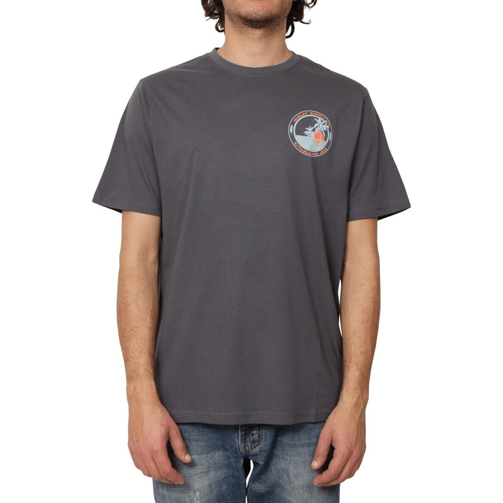 HURLEY Printing Press Enjoy Tee Ανδρικό T-Shirt - Γκρι