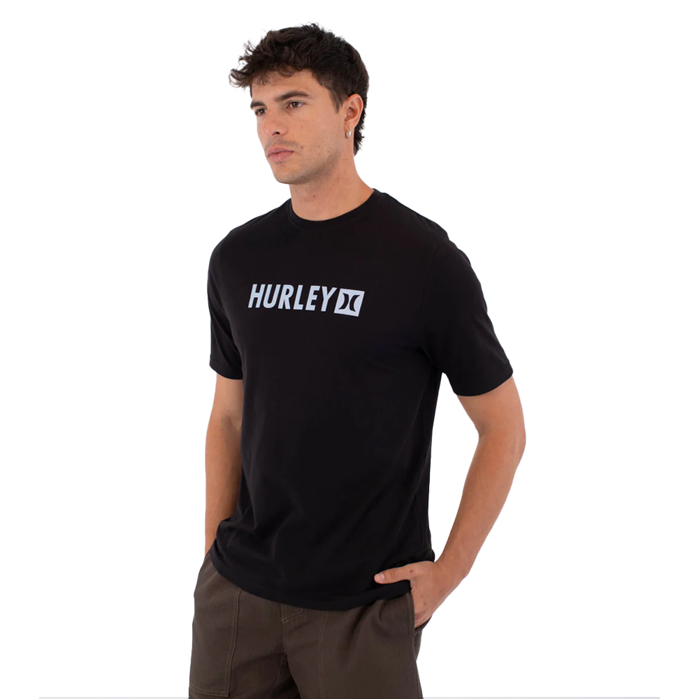 HURLEY Printing Press tThe Box Ανδρικό T-Shirt - Μαύρο