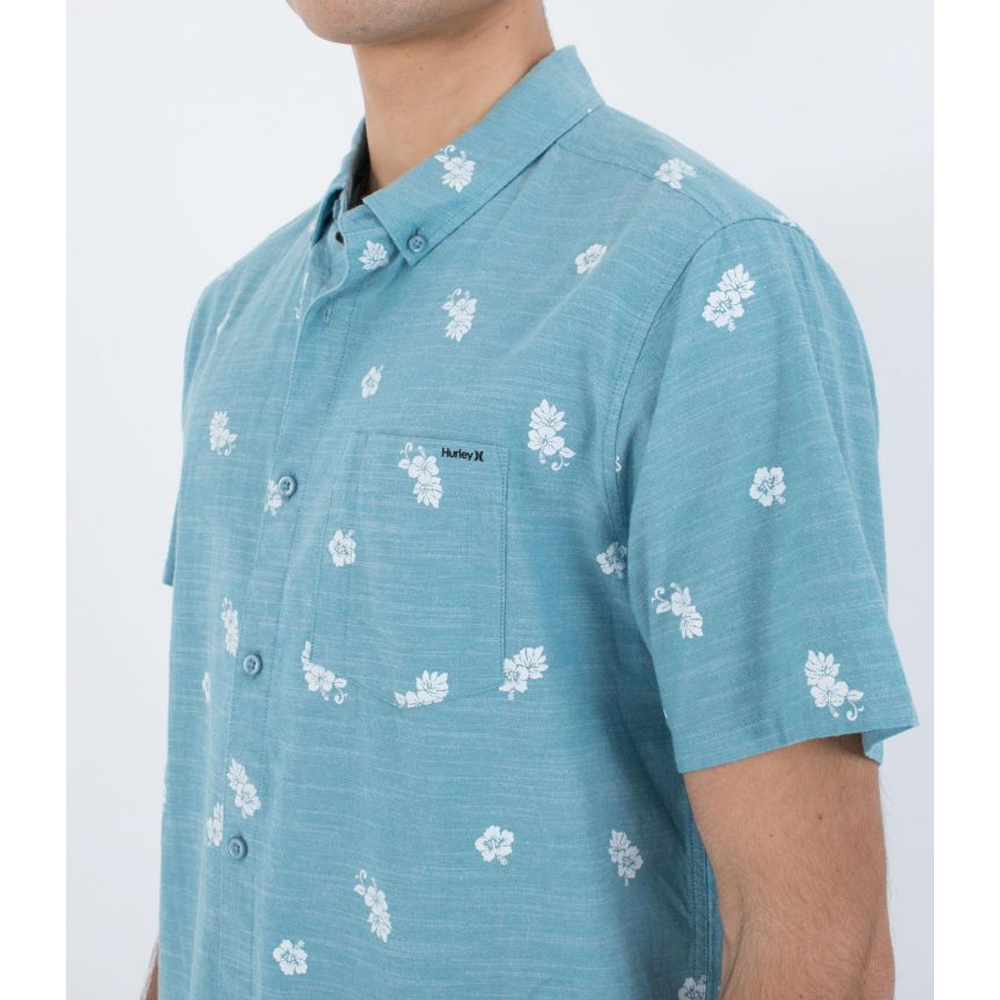 HURLEY One and Only Stretch Print Short Sleeve Shirt Ανδρικό Πουκάμισο - 2