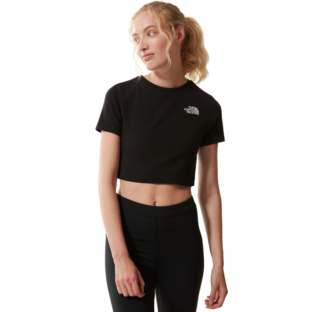 THE NORTH FACE Essential Cropped Slim Tee Γυναικείο Crop Top  - Μαύρο