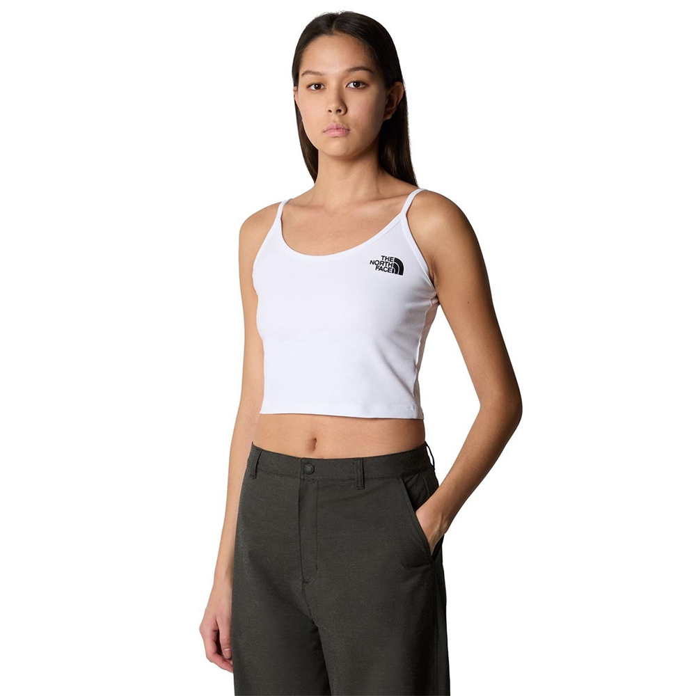 THE NORTHFACE Slim Cropped Tank Γυναικεία Αμάνικη Μπλούζα - Λευκό
