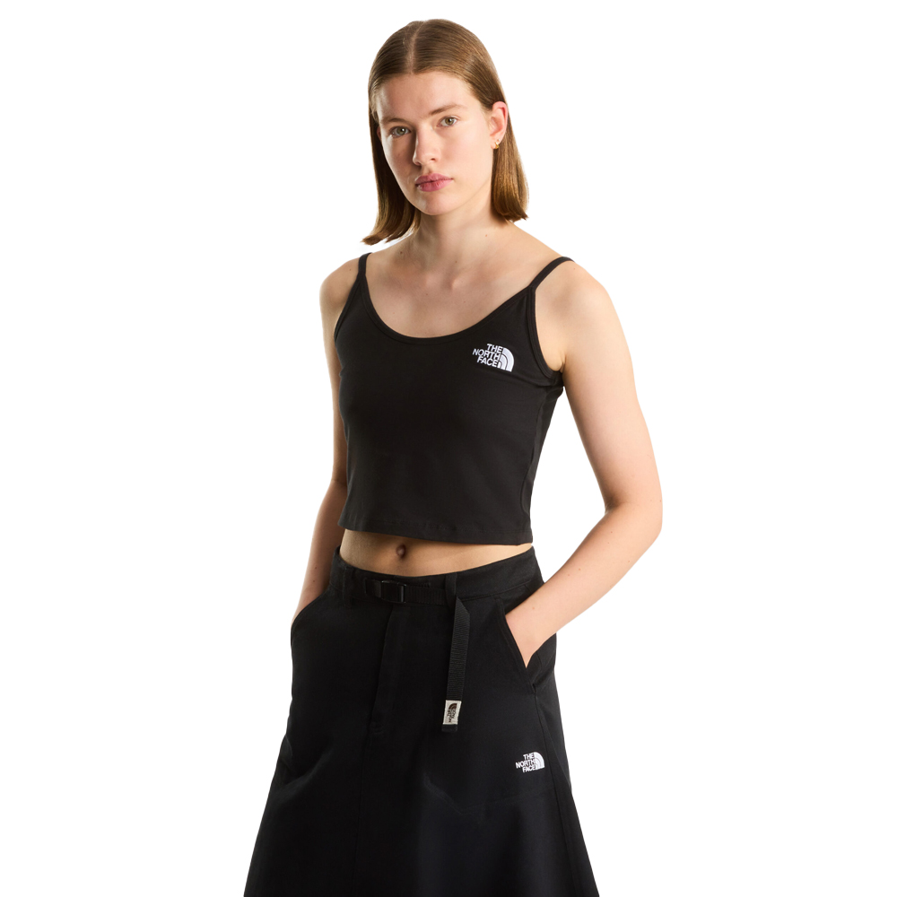 THE NORTHFACE Slim Cropped Tank Γυναικεία Αμάνικη Μπλούζα - Μαύρο
