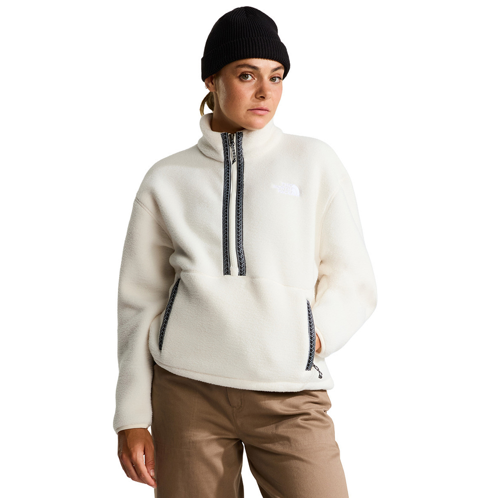 THE NORTHFACE Fleeski 1/4 Zip  Γυναικείο Φούτερ  - Λευκό