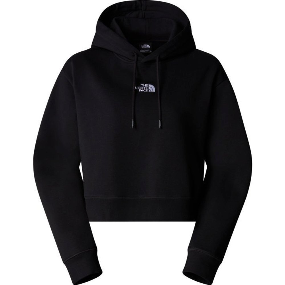 THE NORTH FACE Women's Essential Crop Hoodie Γυναικείο Crop Φούτερ Με Κουκούλα - Μαύρο