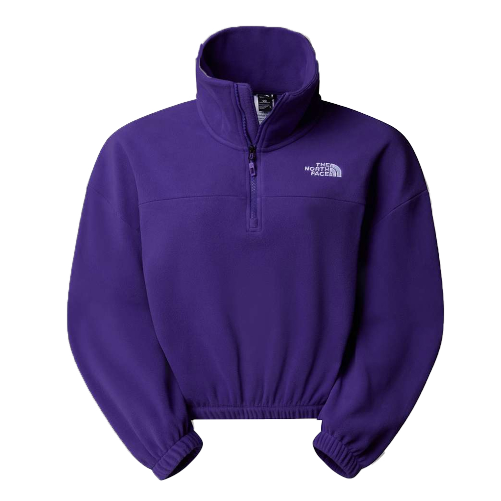 THE NORTH FACE Women's 100 Glacier Half Zip Γυναικείο Fleece Φούτερ - Μωβ