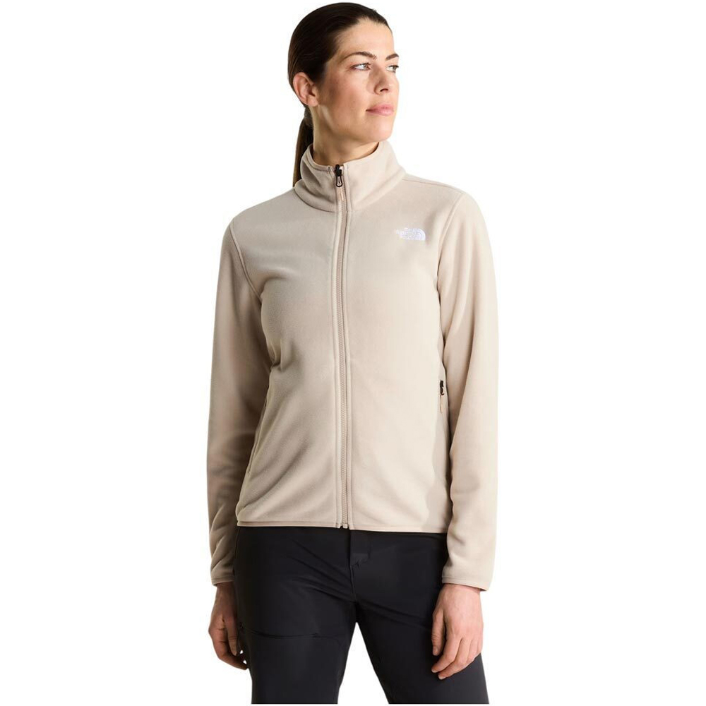 THE NORTHFACE Glacier Fleece Jacket Γυναικεία Ζακέτα  - Μπεζ