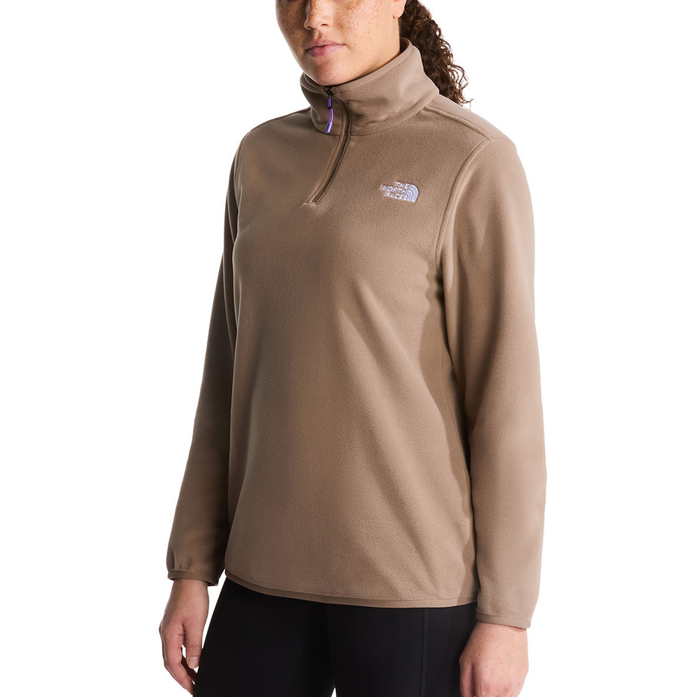 THE NORTHFACE Glacier Fleece 1/4  Zip Jacket  Γυναικεία Μπλούζα Μακρυμάνικη - Καφέ