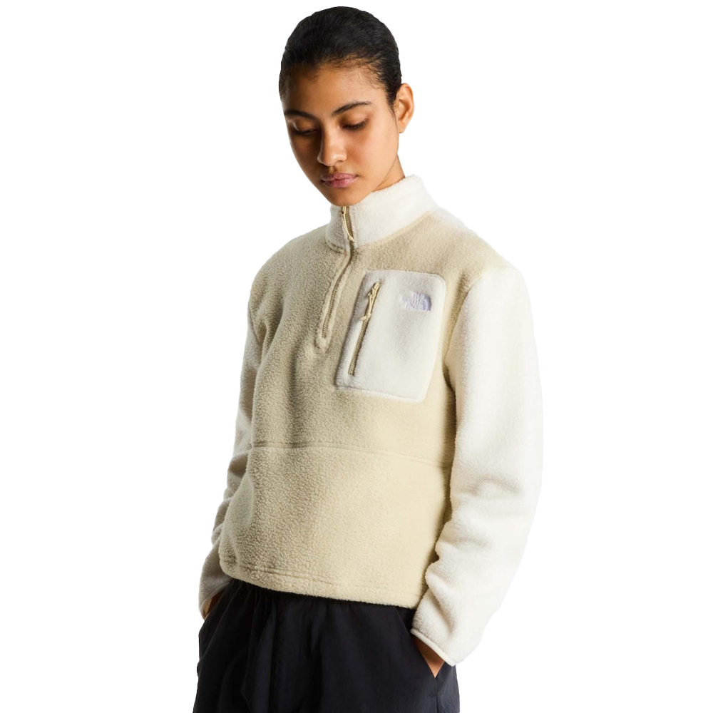 THE NORTHFACE Yumiori 1/4 Zip Fleece Γυναικεία Μπλούζα Μακρυμάνικη - Μπεζ