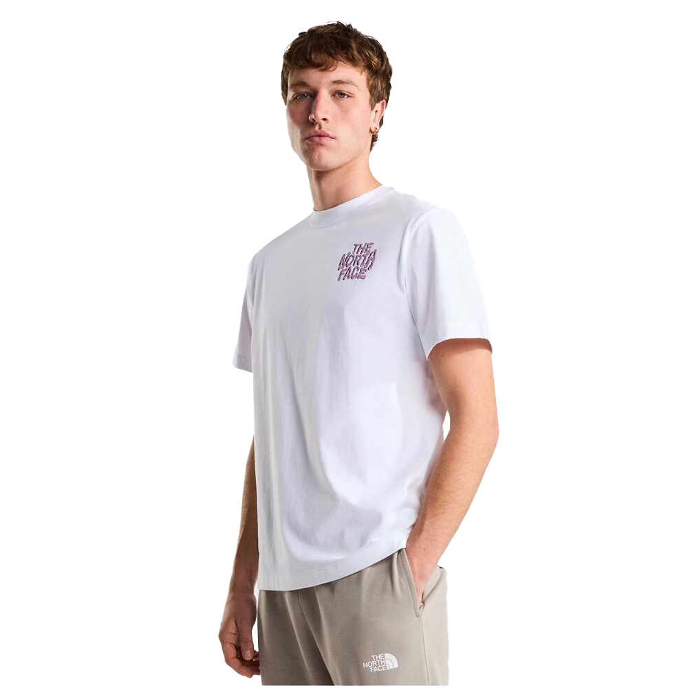 THE NORTHFACE Drip Logo Relaxed Graphic T-Shirt Ανδρικό T-Shirt - Λευκό