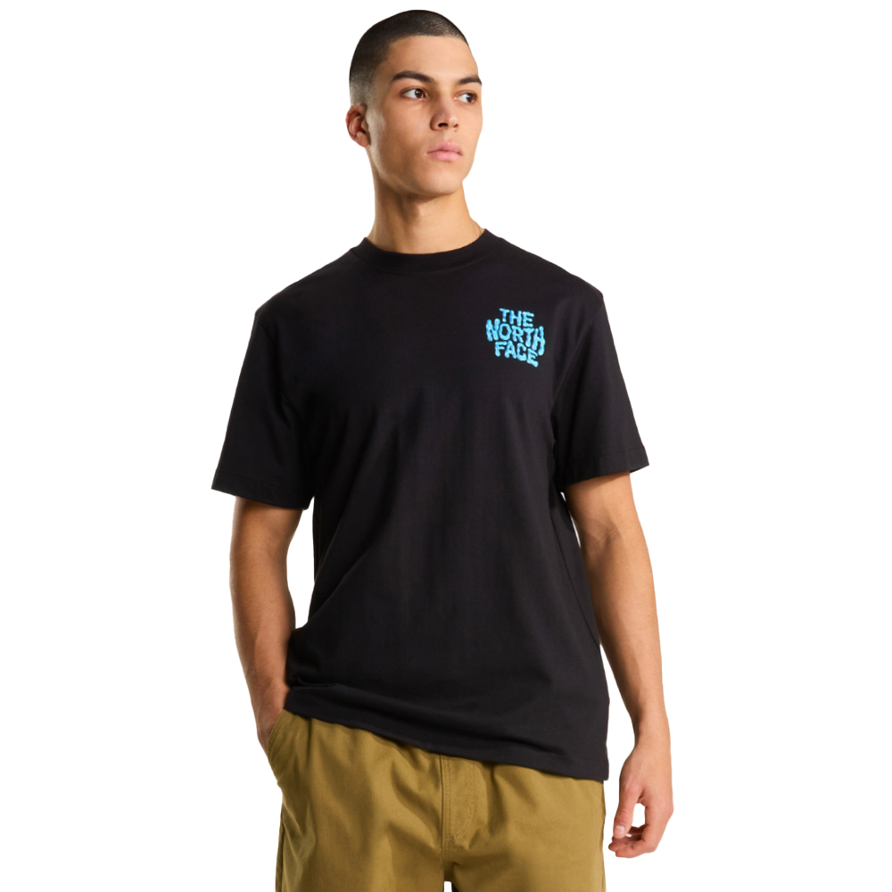 THE NORTHFACE Drip Logo Relaxed Graphic T-Shirt Ανδρικό T-Shirt - Μαύρο
