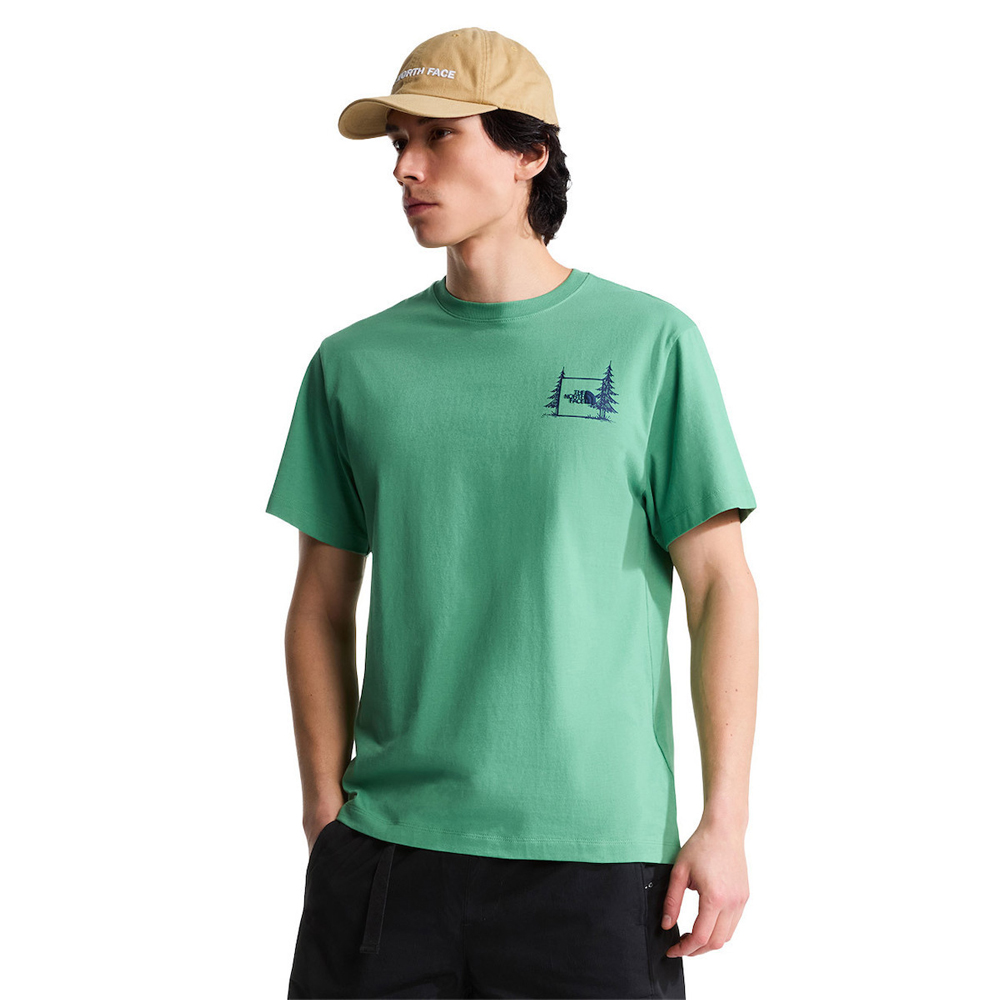 THE NORTHFACE Camping Relaxed Short T-Shirt Ανδρικό T-Shirt - Πράσινο