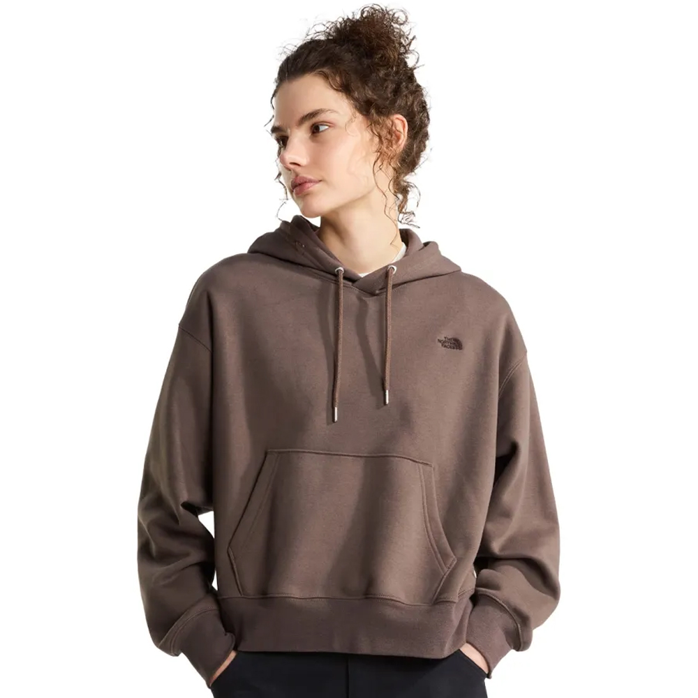 THE NORTHFACE Essential Simple Dome Boxy Oversized Hoodie Γυναικείο Φούτερ με κουκούλα - Καφέ
