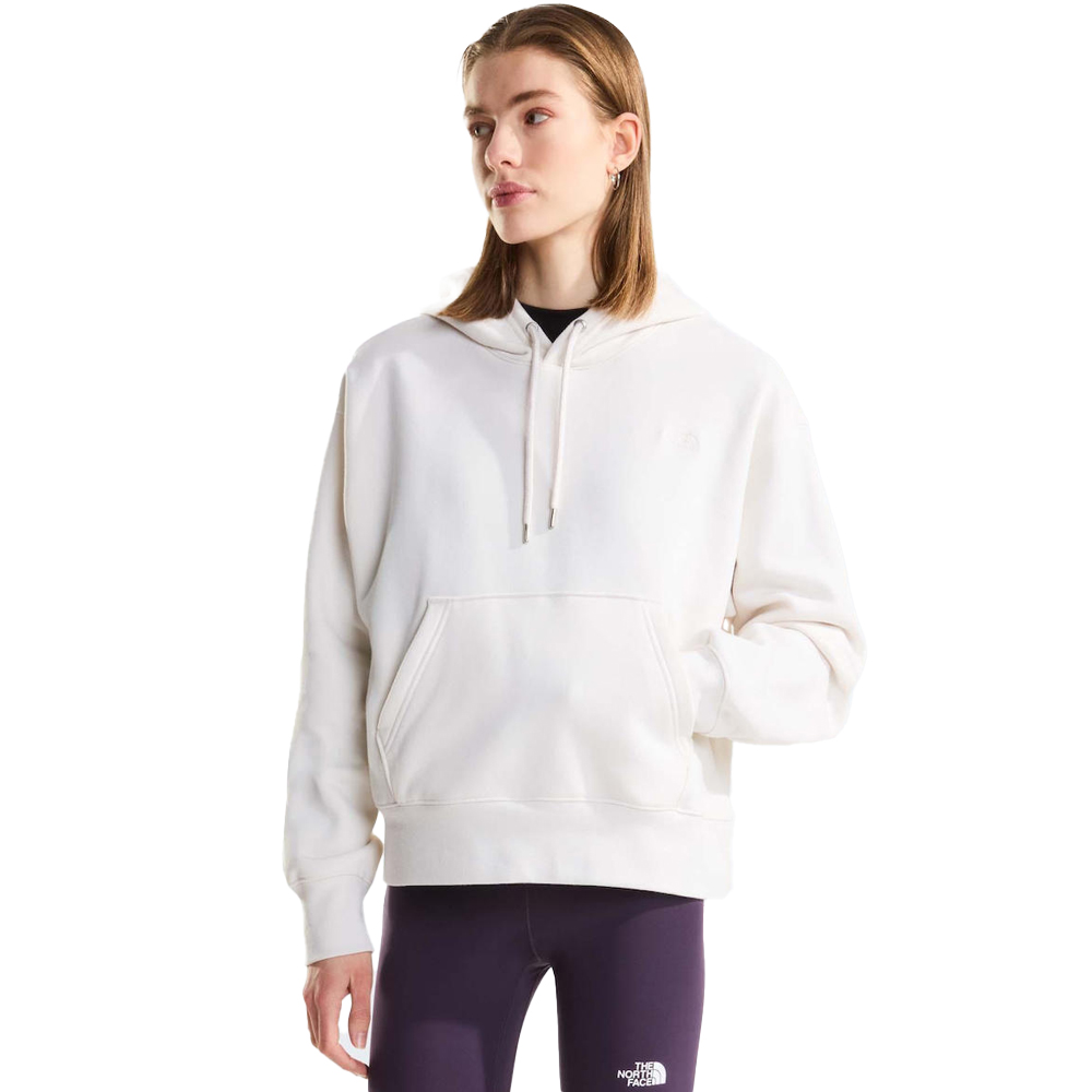 THE NORTHFACE Essential Simple Dome Boxy Oversized Hoodie Γυναικείο Φούτερ με κουκούλα - Κρεμ