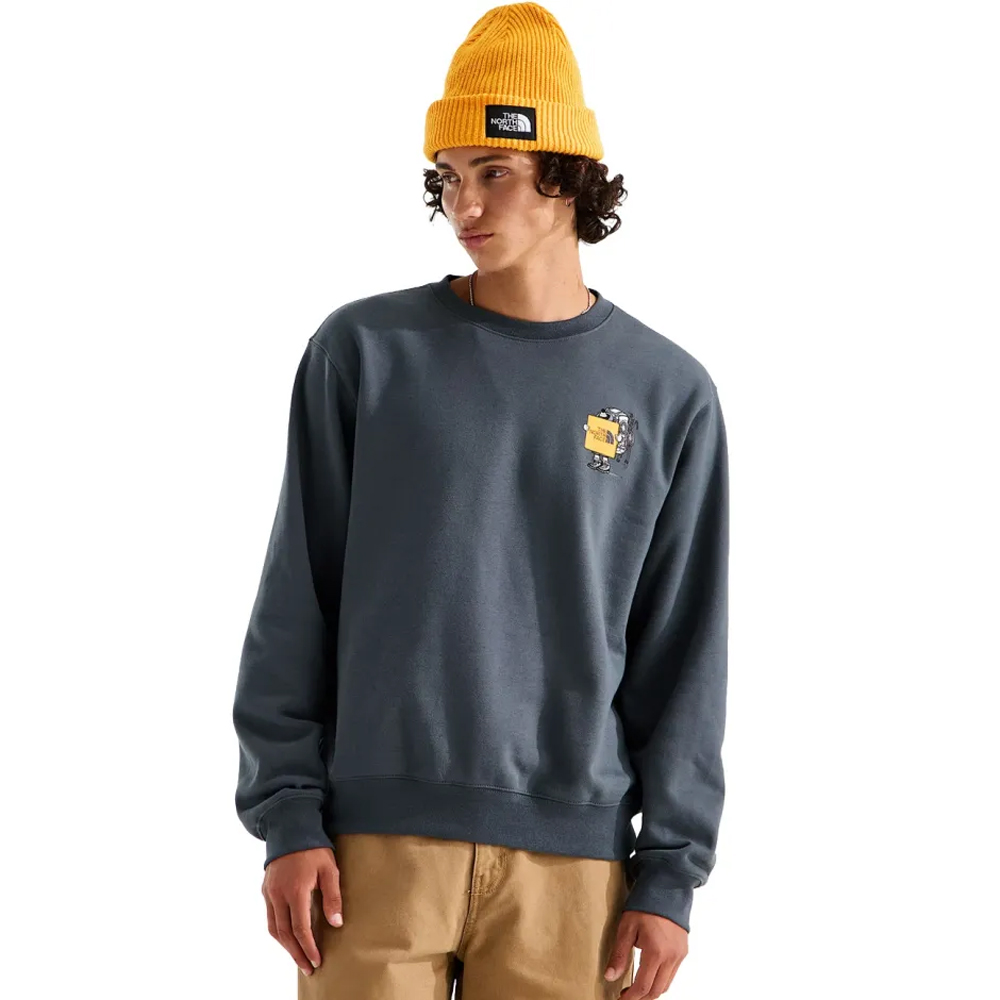 THE NORTHFACE Face Gear Up Get Out Graphic Ανδρικό Φούτερ - Γκρι