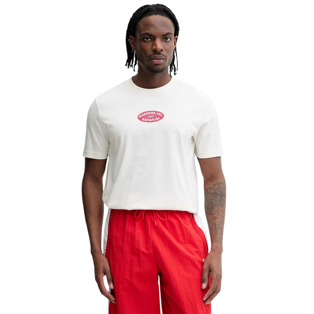 NAPAPIJRI S-Flint Ανδρικό T-Shirt - Κρεμ