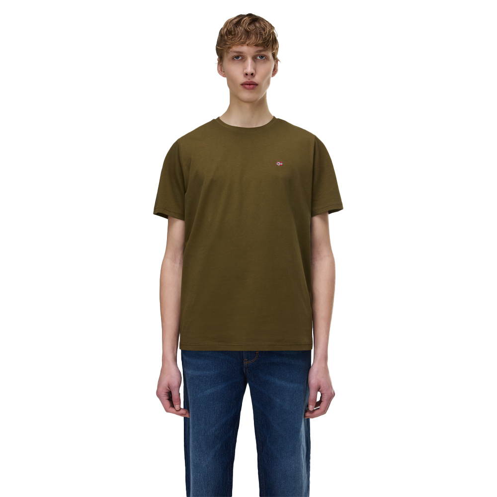 NAPAPIJRI Salis Short Sleeve Sum Ανδρικό T-Shirt - Χακί