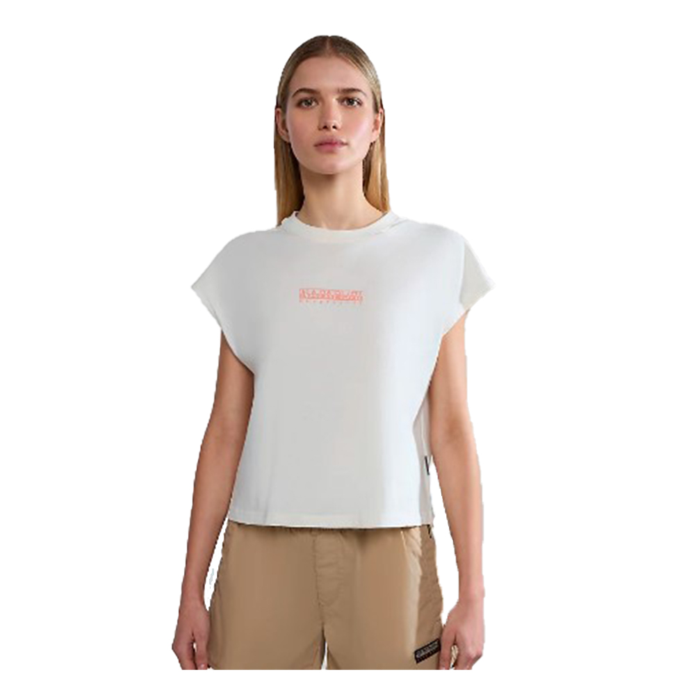 NAPAPIJRI Tahi Short Sleeve Γυναικείο T-Shirt - Κρεμ