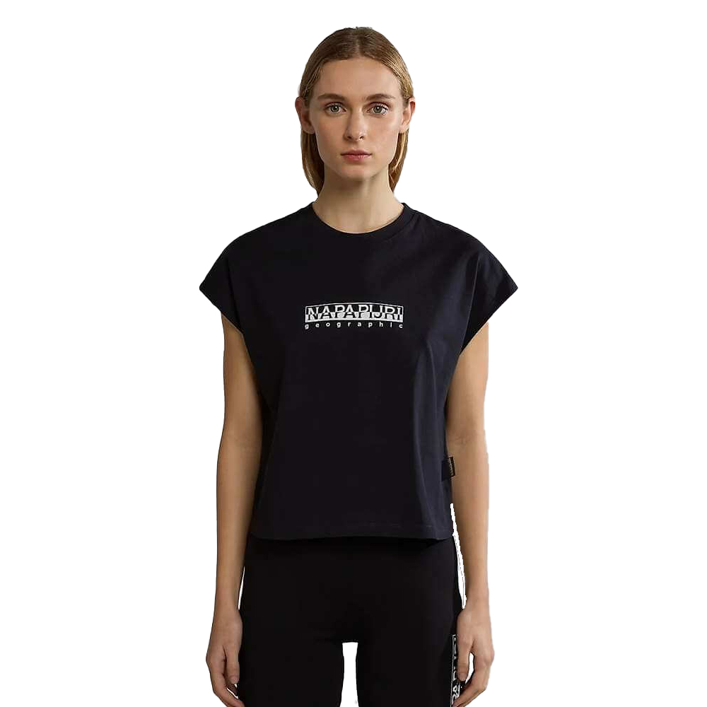NAPAPIJRI Box Short Sleeve Γυναικείο T-Shirt - Μαύρο
