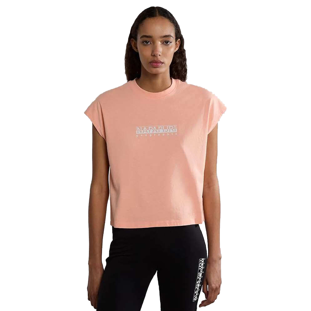NAPAPIJRI Box Short Sleeve Γυναικείο T-Shirt - Ροζ