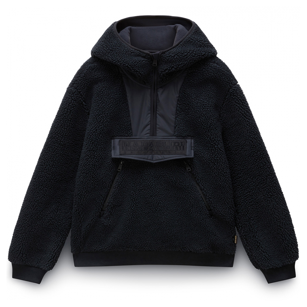 NAPAPIJRI T-Seline Half - Zip Fleece Hoodie Γυναικείο Fleece Φούτερ με κουκούλα - Μαύρο