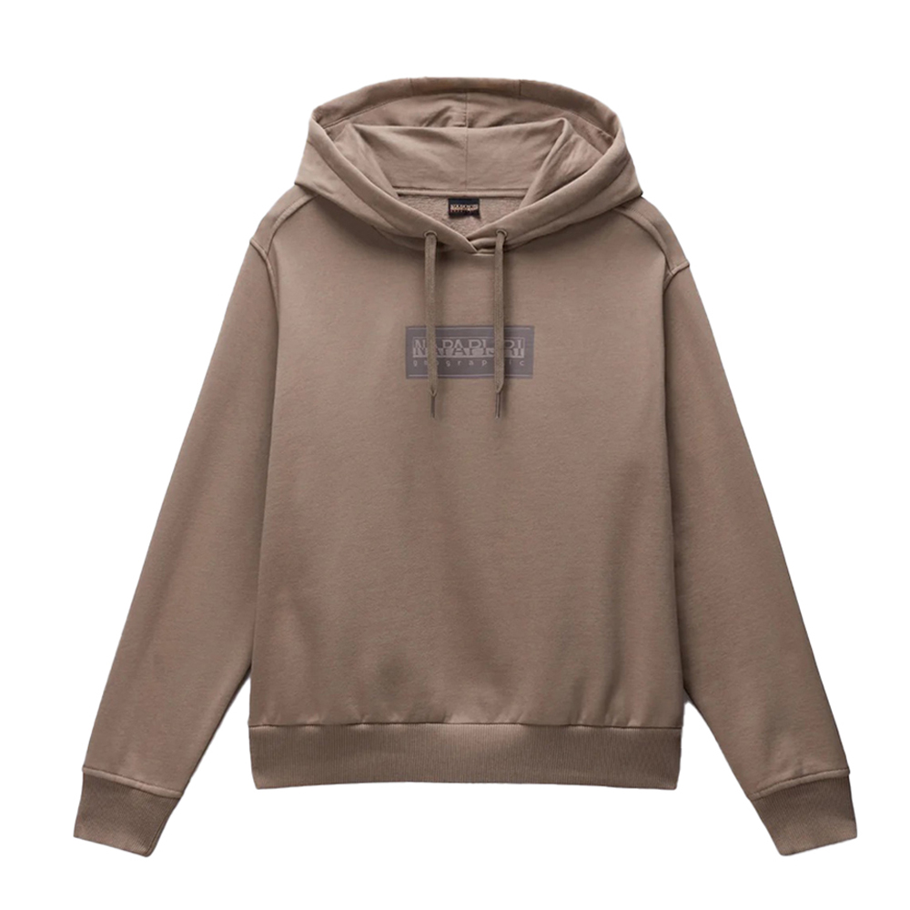 NAPAPIJRI B-Box Logo Hoodie Γυναικείο Φούτερ με κουκούλα - Καφέ
