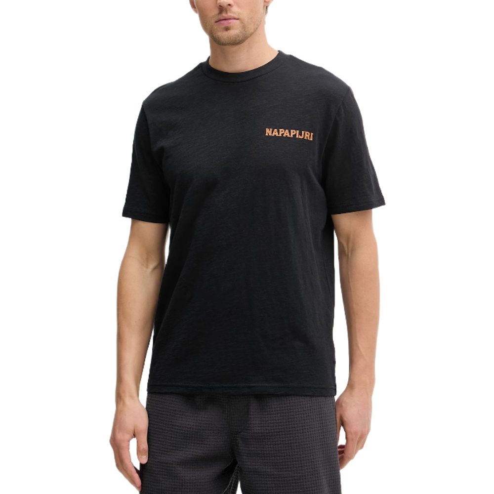 NAPAPIJRI S‑Elior Short Sleeve Ανδρικό T-Shirt - Μαύρο