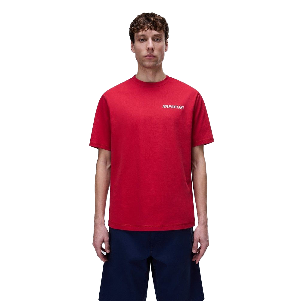 NAPAPIJRI Sol Short Sleeve  Ανδρικό T-Shirt - Κόκκινο
