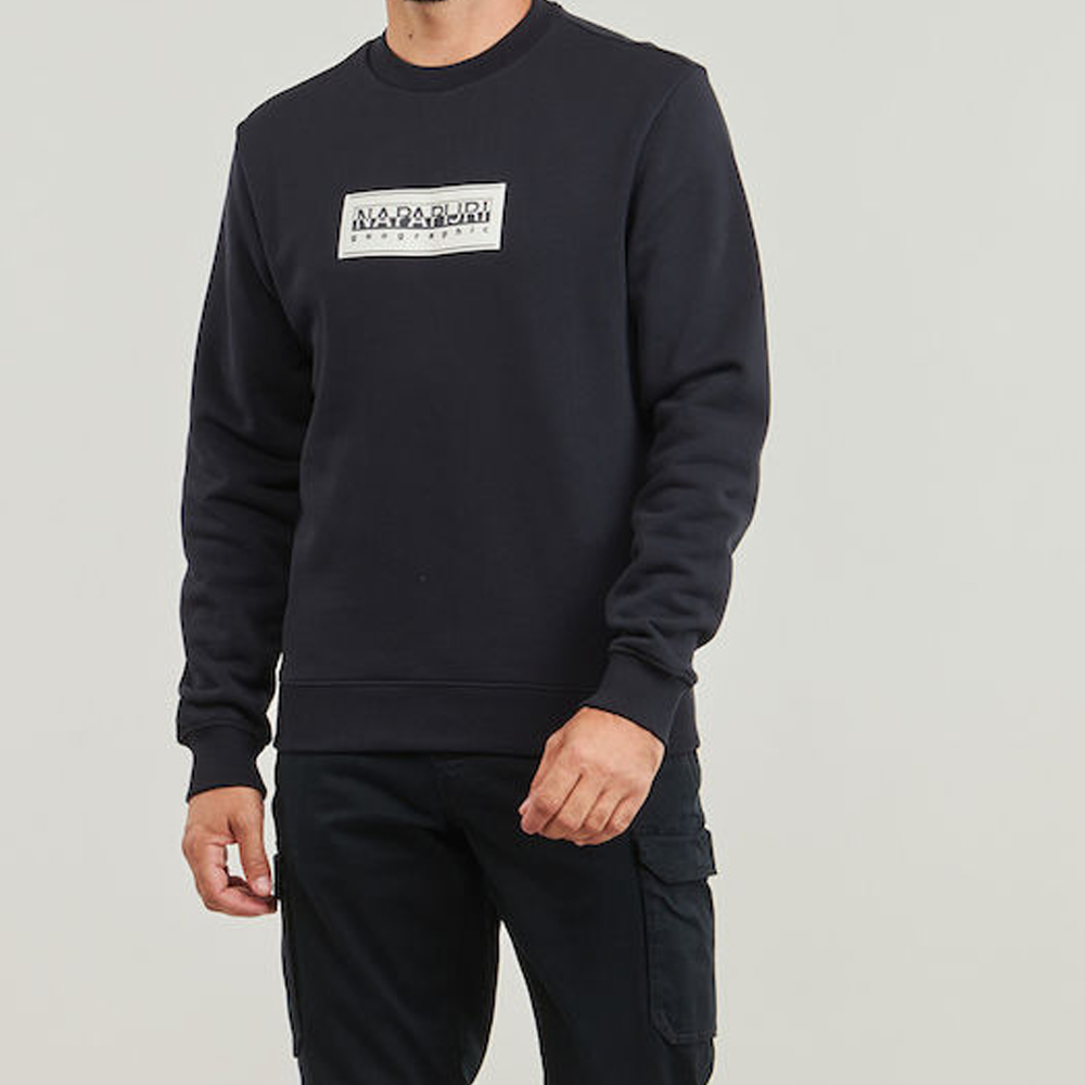 NAPAPIJRI B-Box Logo Crew Neck Sweatshirt Ανδρικό Φούτερ χωρίς κουκούλα - 2