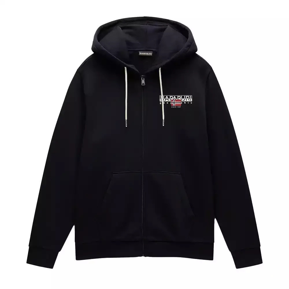 NAPAPIJRI B-Aylmer Full-Zip Hoodie Wint Ανδρική Ζακέτα με κουκούλα - Μαύρο