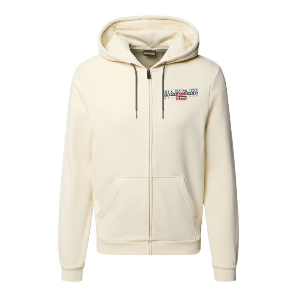 NAPAPIJRI B-Aylmer Full-Zip Hoodie Wint Ανδρική Ζακέτα με κουκούλα - Μπεζ