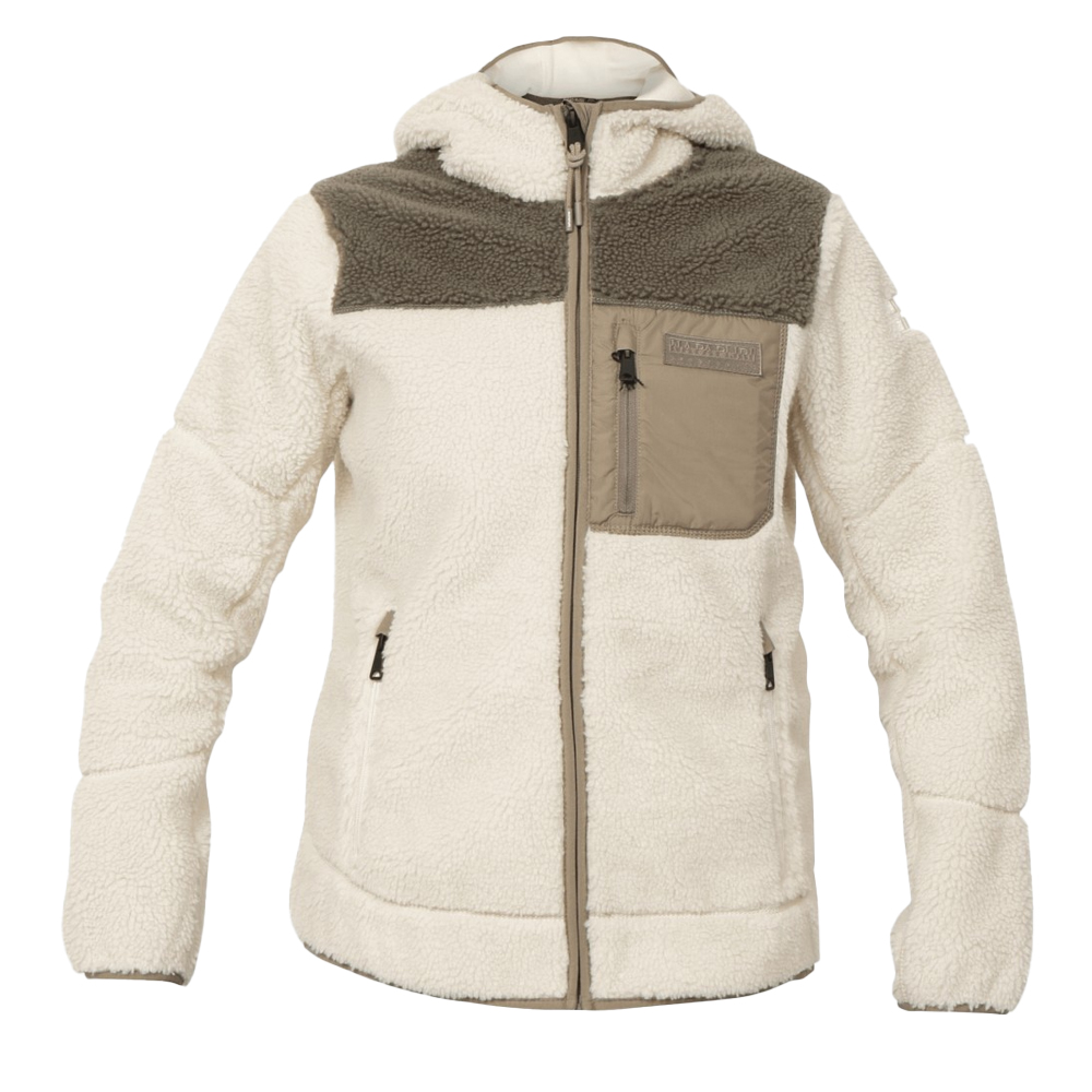 NAPAPIJRI Yupik Fleece Hoodie Γυναικεία Fleece Ζακέτα με  κουκούλα - Κρεμ