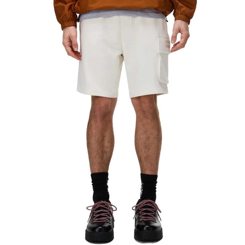 NAPAPIJRI N-Box Logo Cargo Ανδρική Βερμούδα - Κρεμ