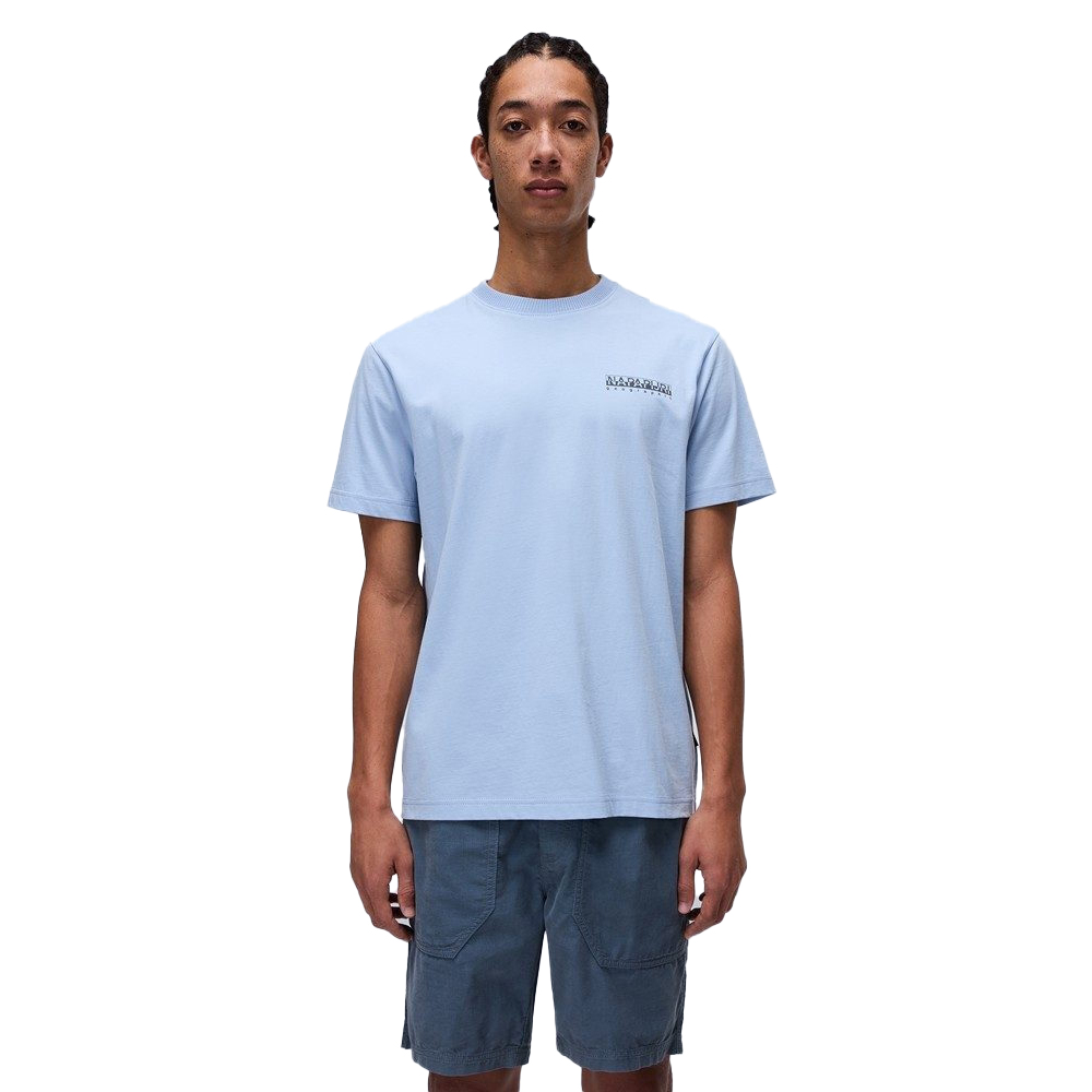 NAPAPIJRI S-Sovana Tee Ανδρικό T-Shirt  - Γαλάζιο