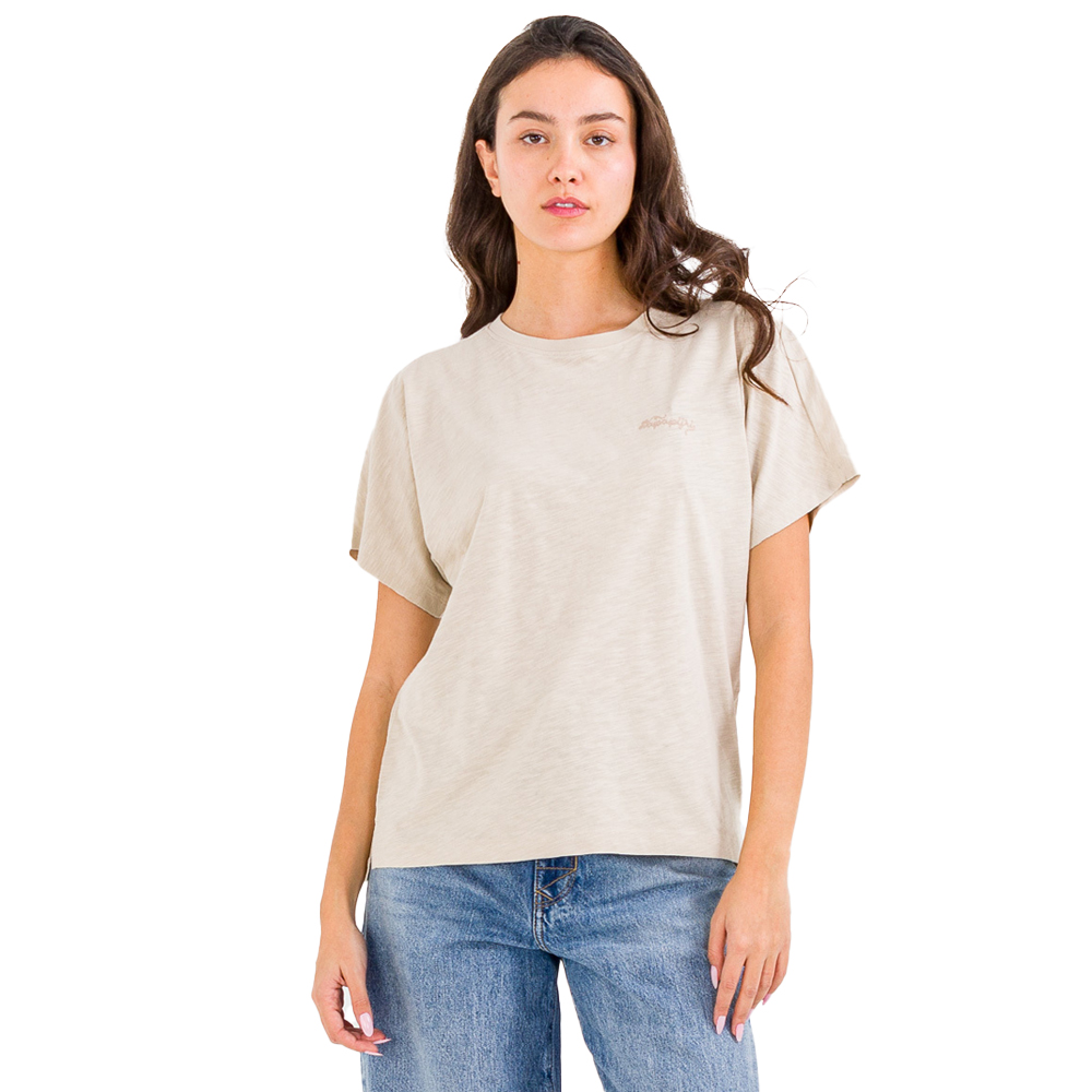 NAPAPIJRI Eclair Logo Γυναικείο T-Shirt  - Μπεζ
