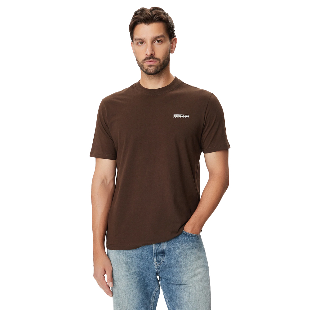 NAPAPIJRI S-Small Box Ανδρικό T-Shirt - Καφέ