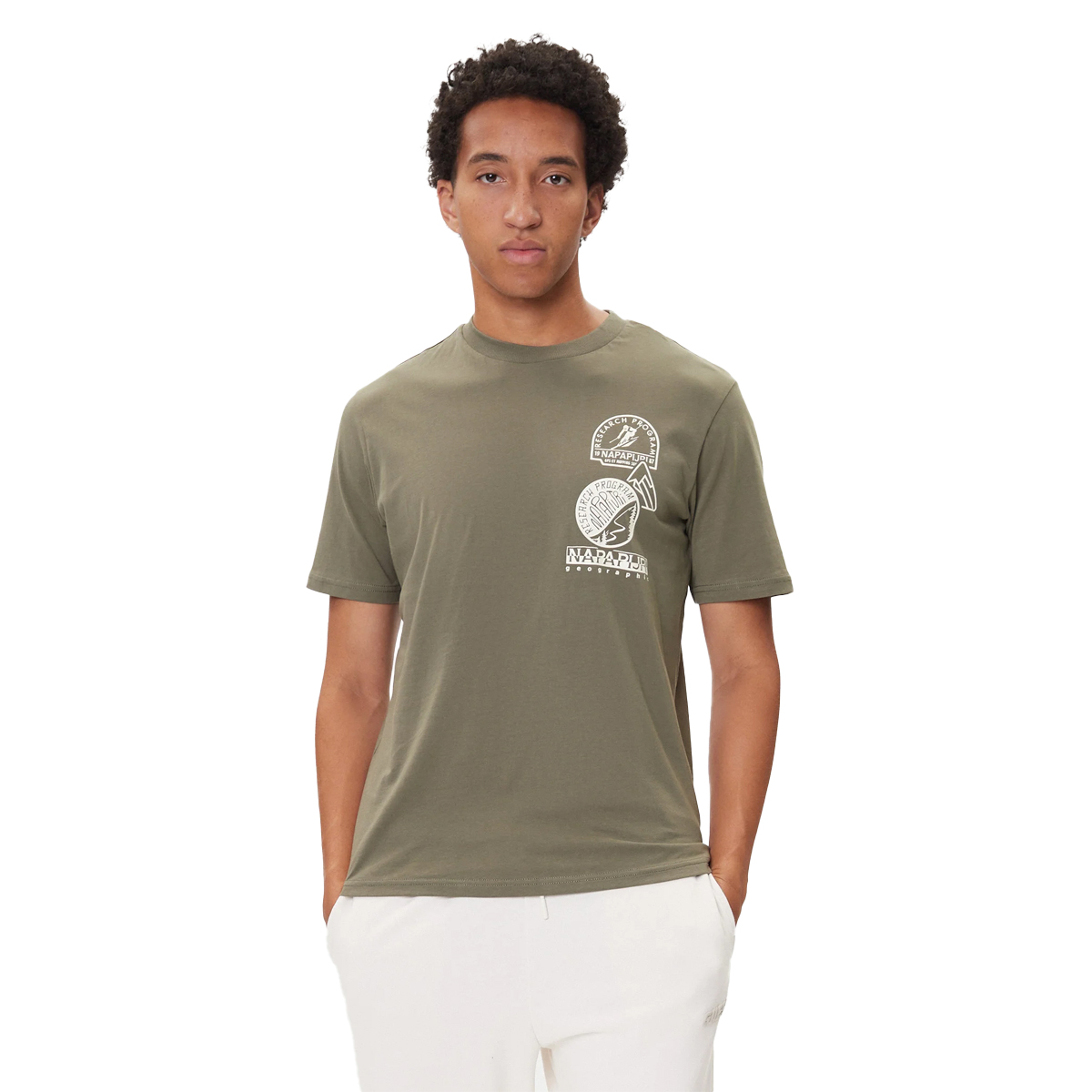 NAPAPIJRI S- Funes Ανδρικό T-Shirt - Χακί