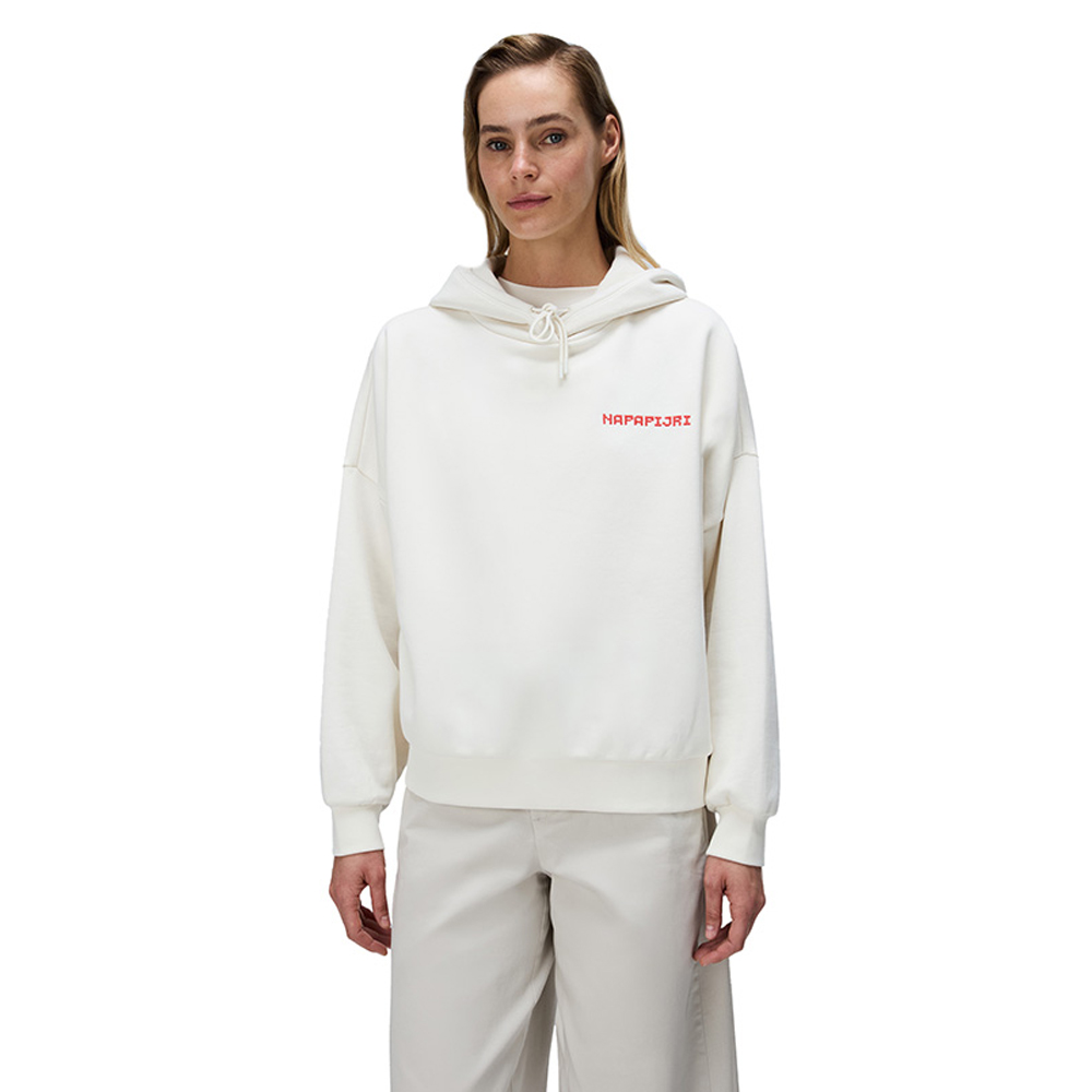 NAPAPIJRI B-Aral Hoodie Γυναικείο Φούτερ με κουκούλα  - Κρεμ