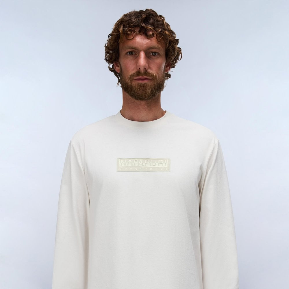 NAPAPIJRI S-Box Logo Long Sleeve Ανδρική Μακρυμάνικη Μπλούζα - 3