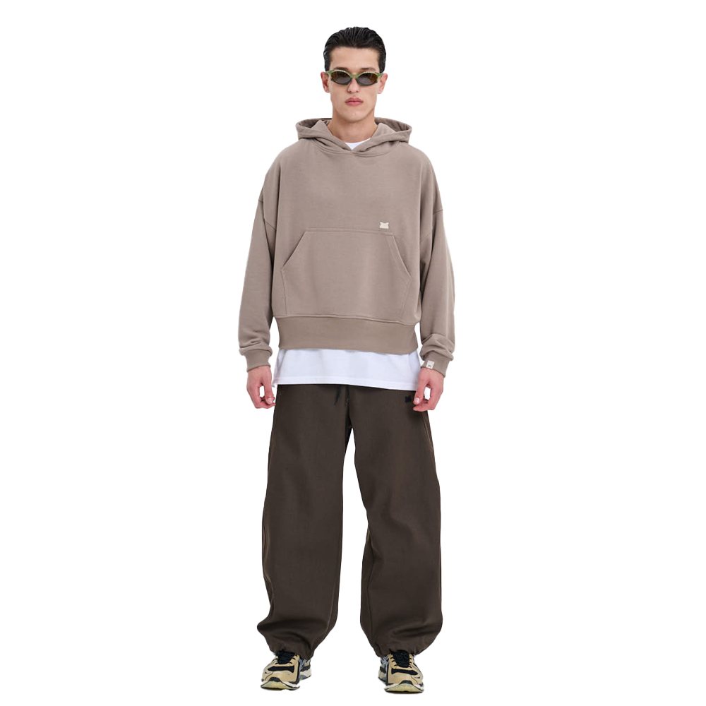 OWL Grey Rock Bomber Hoodie Unisex Φούτερ Με Κουκούλα - Καφέ