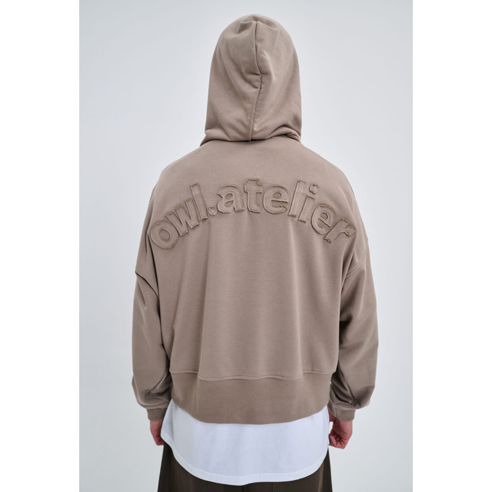 OWL Grey Rock Bomber Hoodie Unisex Φούτερ Με Κουκούλα - 2